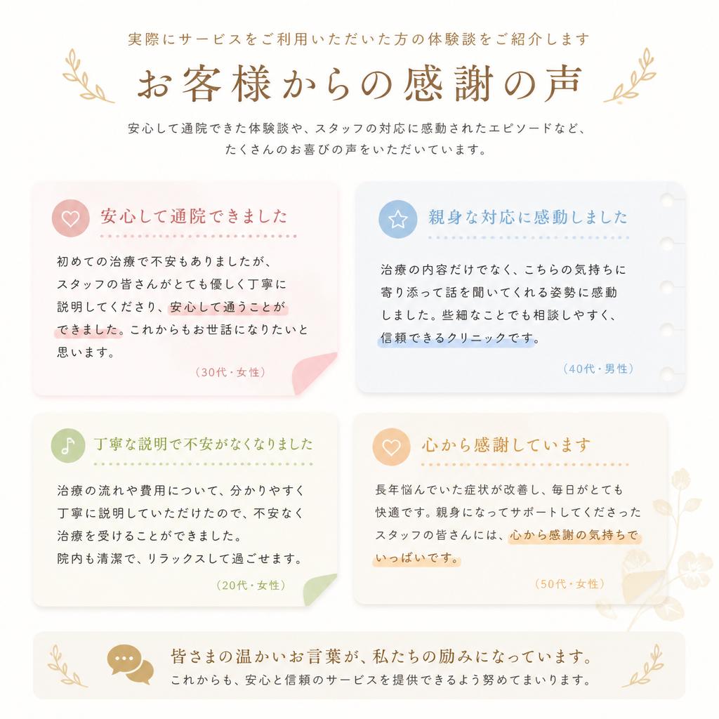 お客様の声