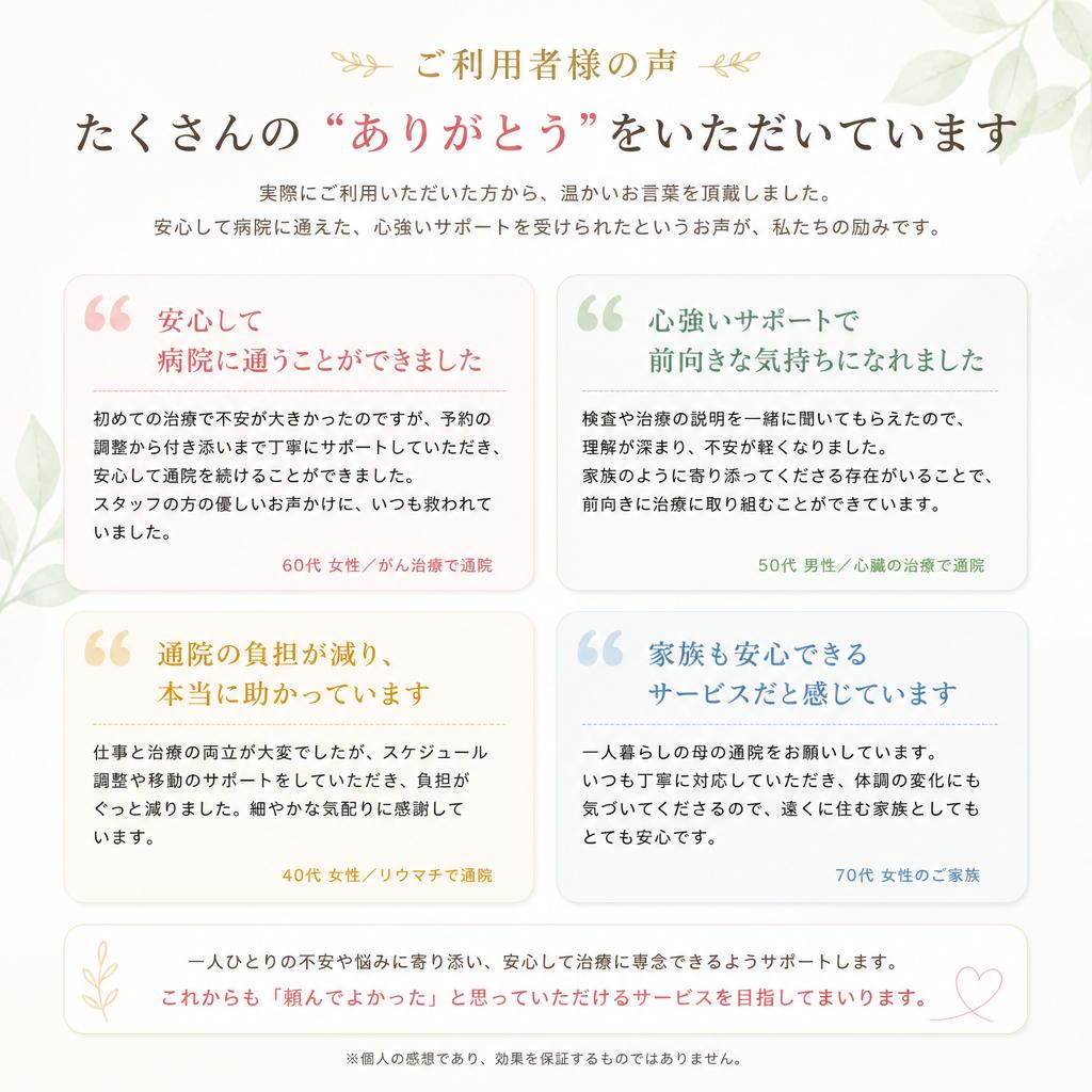 利用者様の声