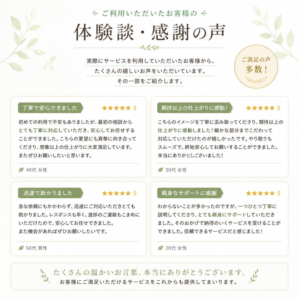 お客様の声