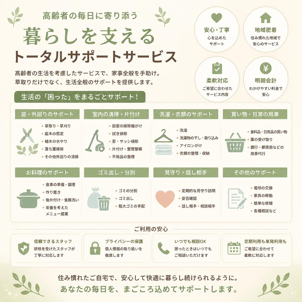 シニアサポートも充実！