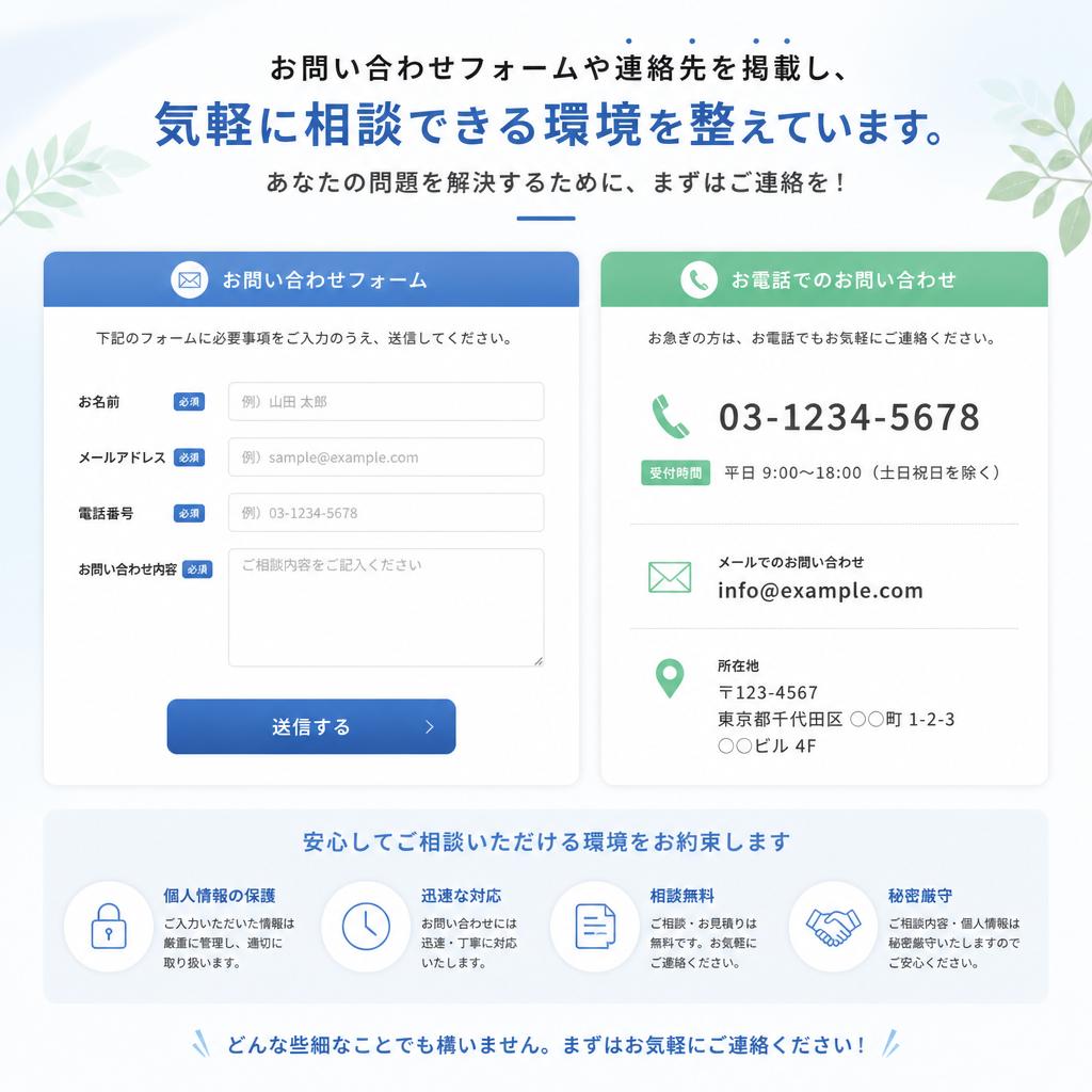 今すぐ無料相談を！