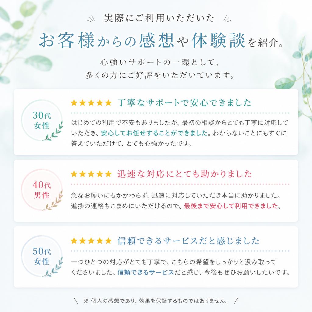 お客様の声