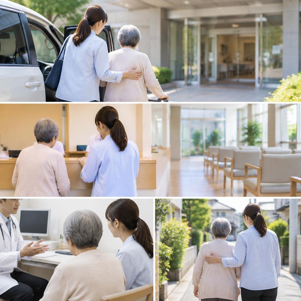通院の行き帰りから院内まで、必要なサポートを相談できます